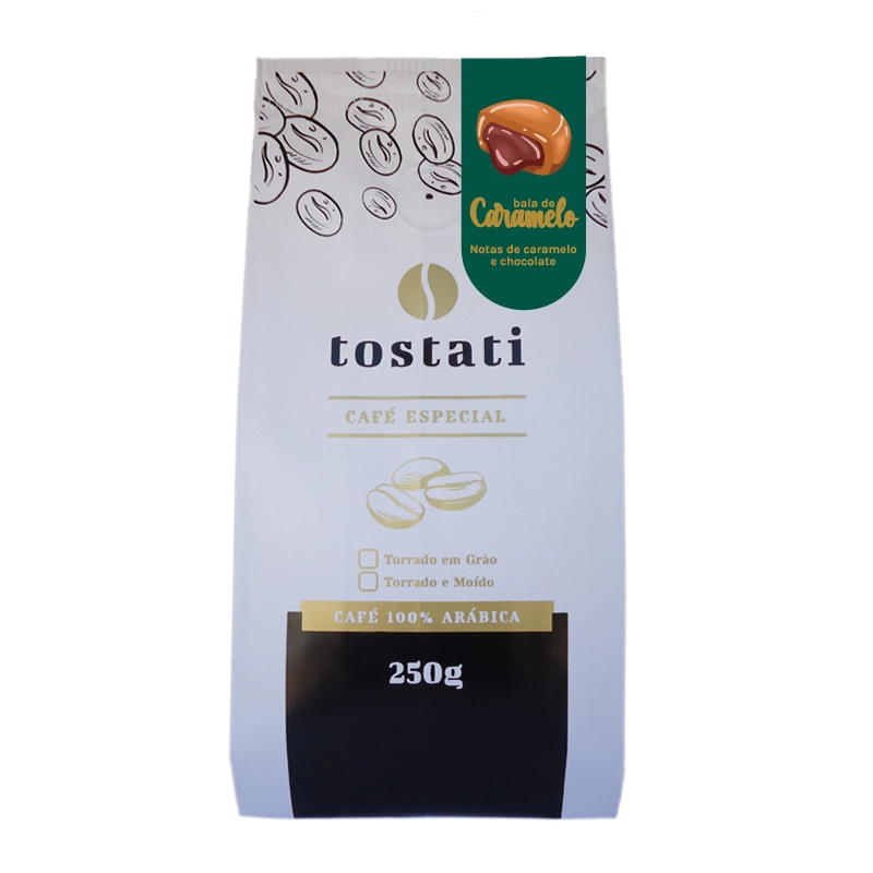 Produto café especial tostati microlote bala de caramelo