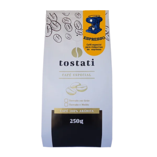 Produto café especial para espresso tostati